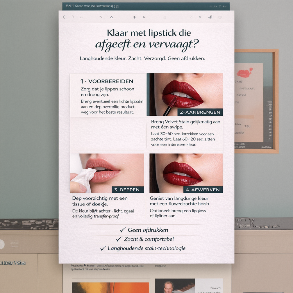 Velvet Stain - Langhoudende lip stain met matte finish