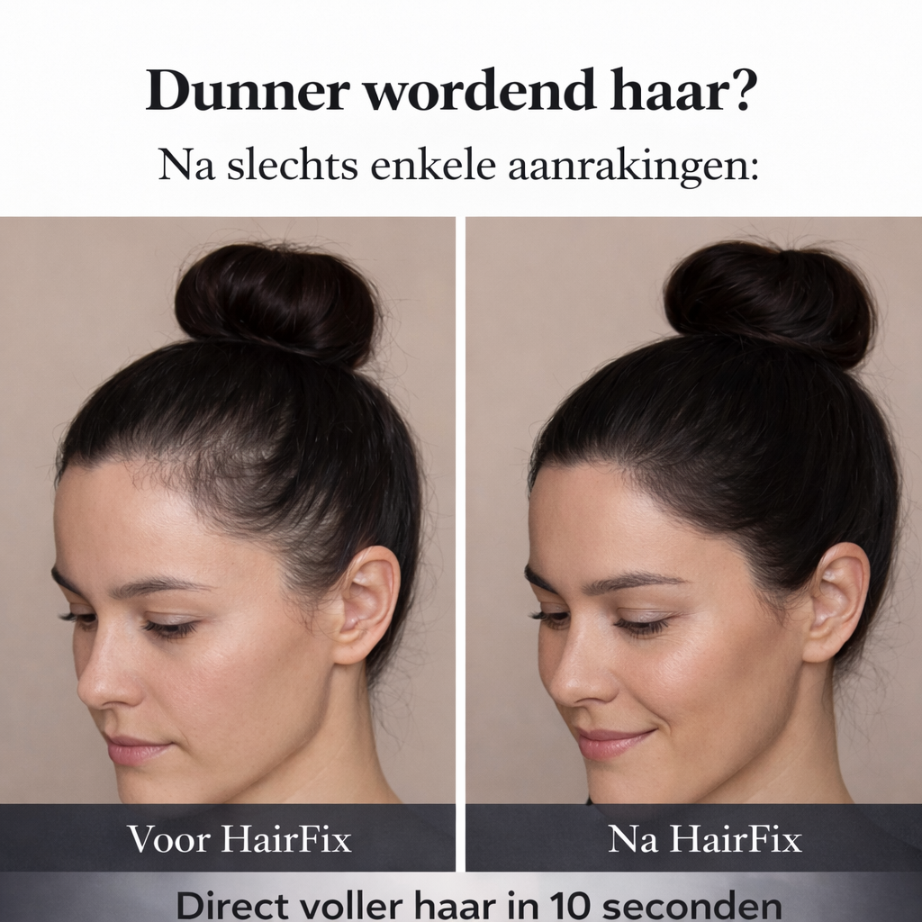 HairFix Poeder – Vollere haarlijn in 30 seconden.