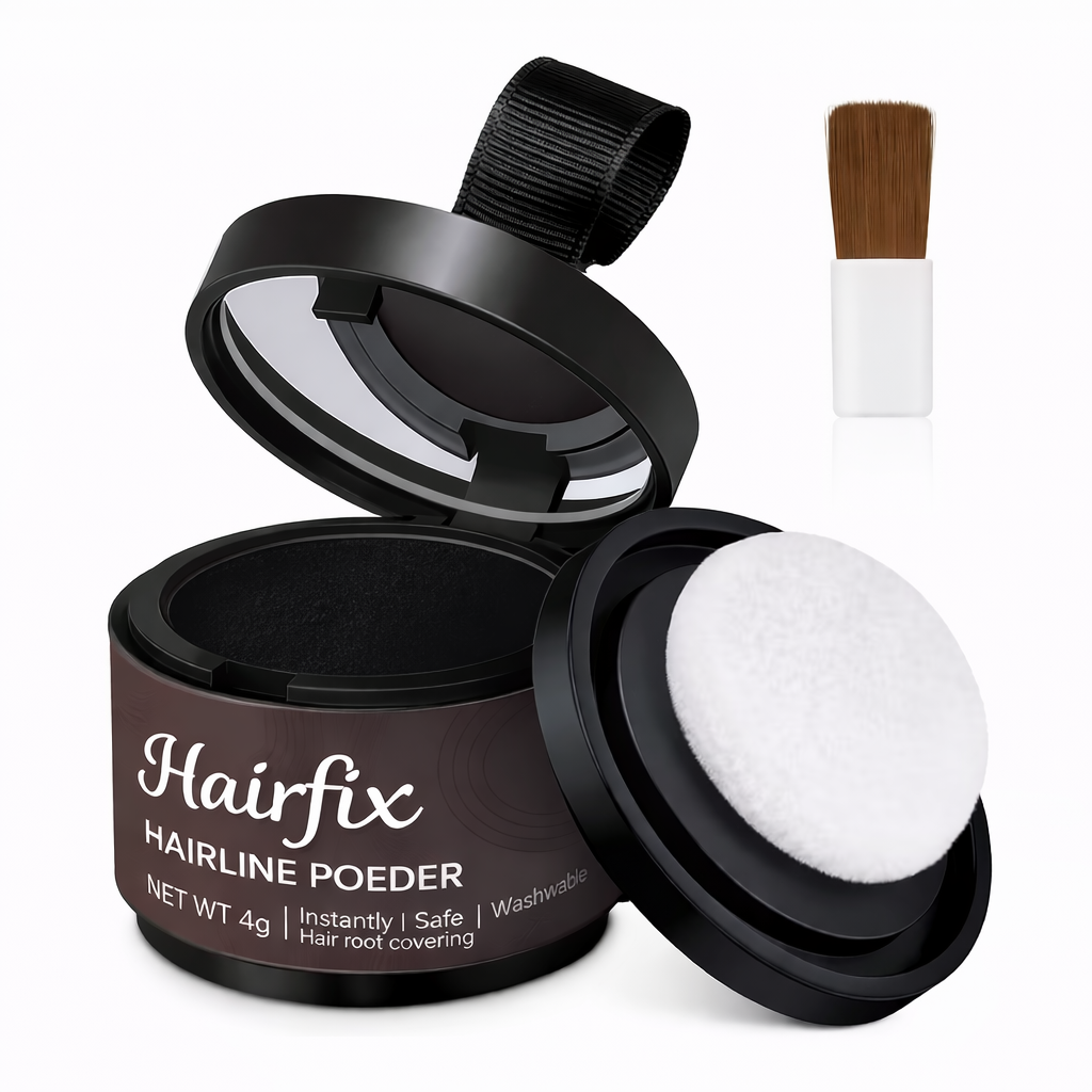HairFix Poeder – Vollere haarlijn in 30 seconden.