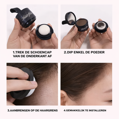 HairFix Poeder – Vollere haarlijn in 30 seconden.