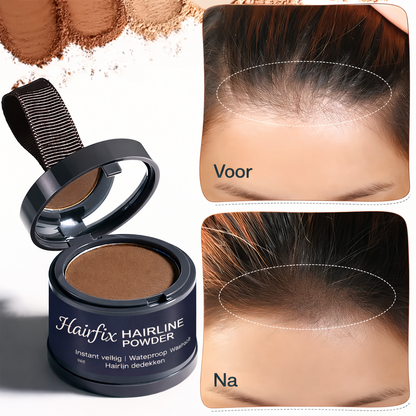 HairFix Poeder – Vollere haarlijn in 30 seconden.