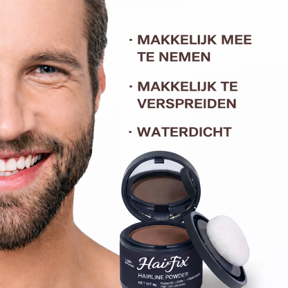 HairFix Poeder – Vollere haarlijn in 30 seconden.